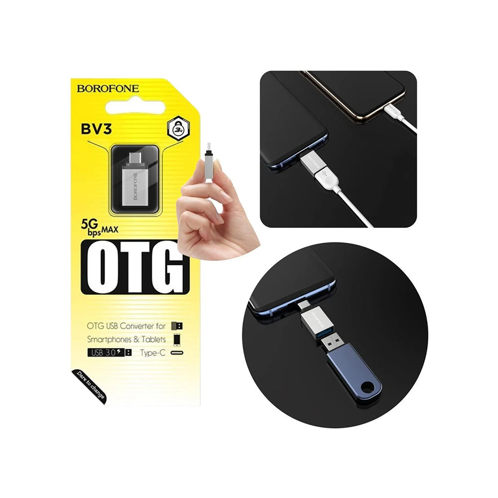 Adaptador OTG Borofone BV3 USB-C