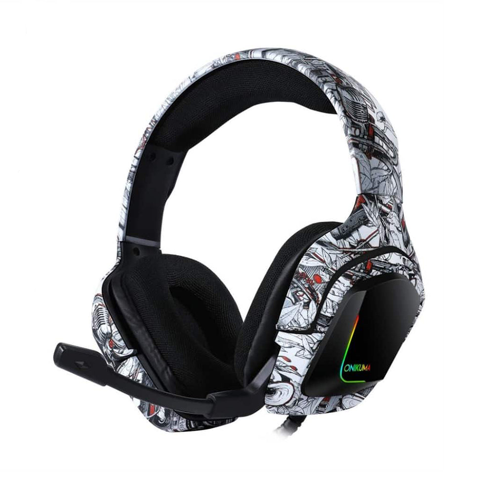 Audífono Gamer Onikuma K20, Jack 3.5mm, Color Blanco Diseño