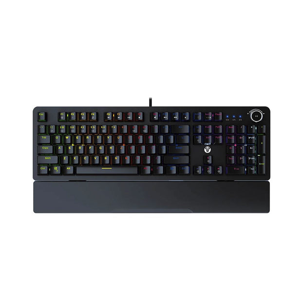 Teclado Gamer Fantech Maxpower MK853, Switch Rojo, Color Negro (ES)