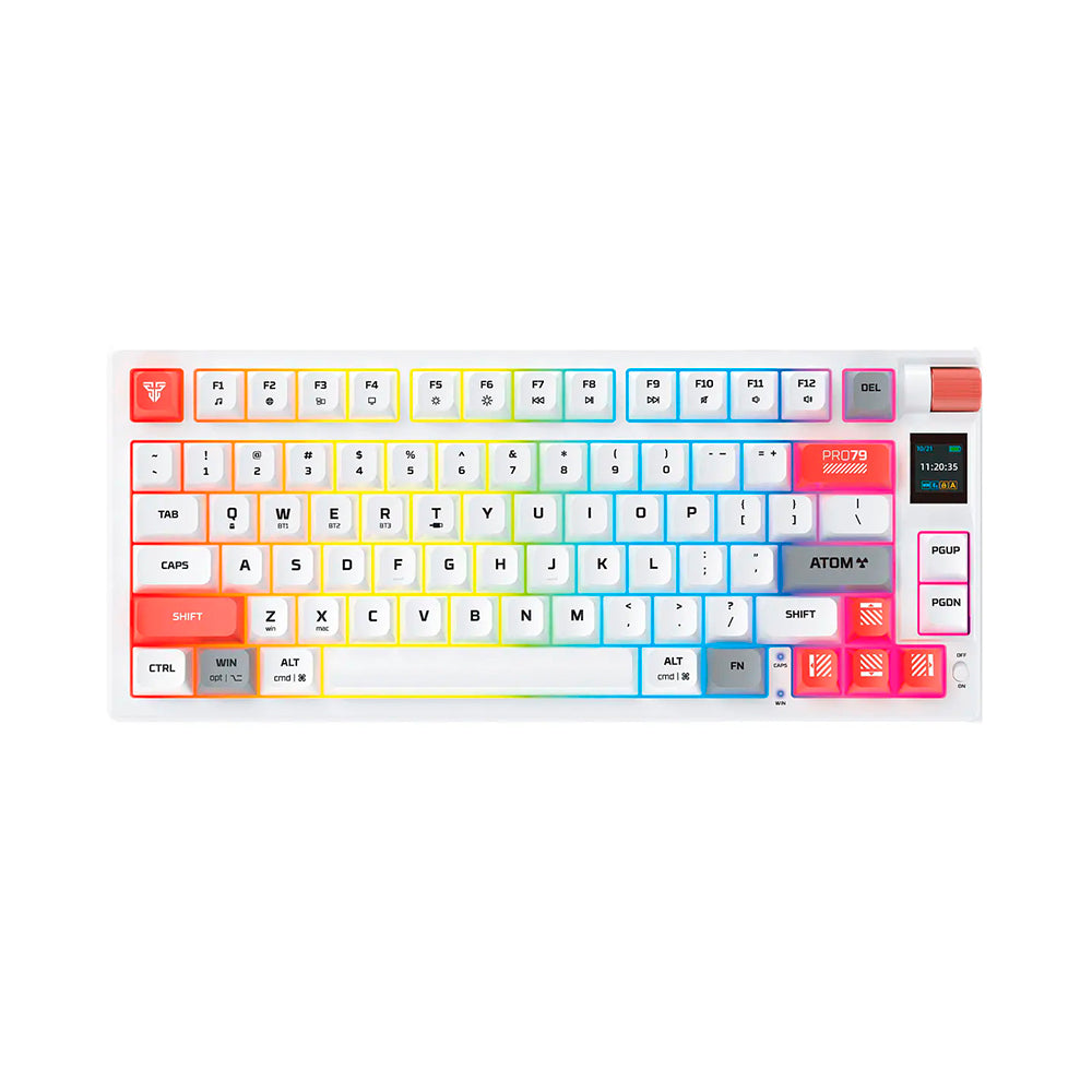 Teclado (EN) Gamer inalámbrico Fantech MK917 ATOM PRO79, Switch Rojo