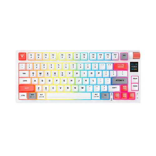 Teclado (EN) Gamer inalámbrico Fantech MK917 ATOM PRO79, Switch Rojo
