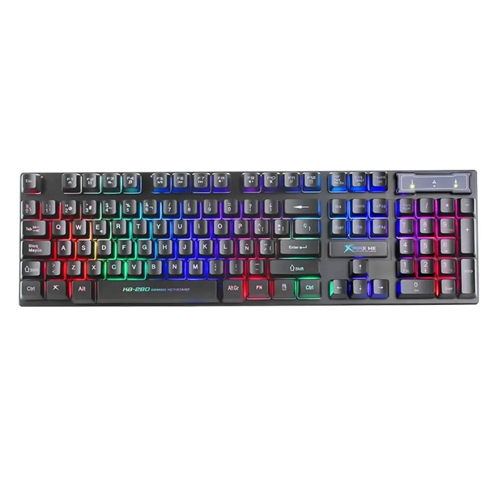 Teclado (ES) Gamer Xtrike Me KB-280 SP, Membrana, Retroiluminado