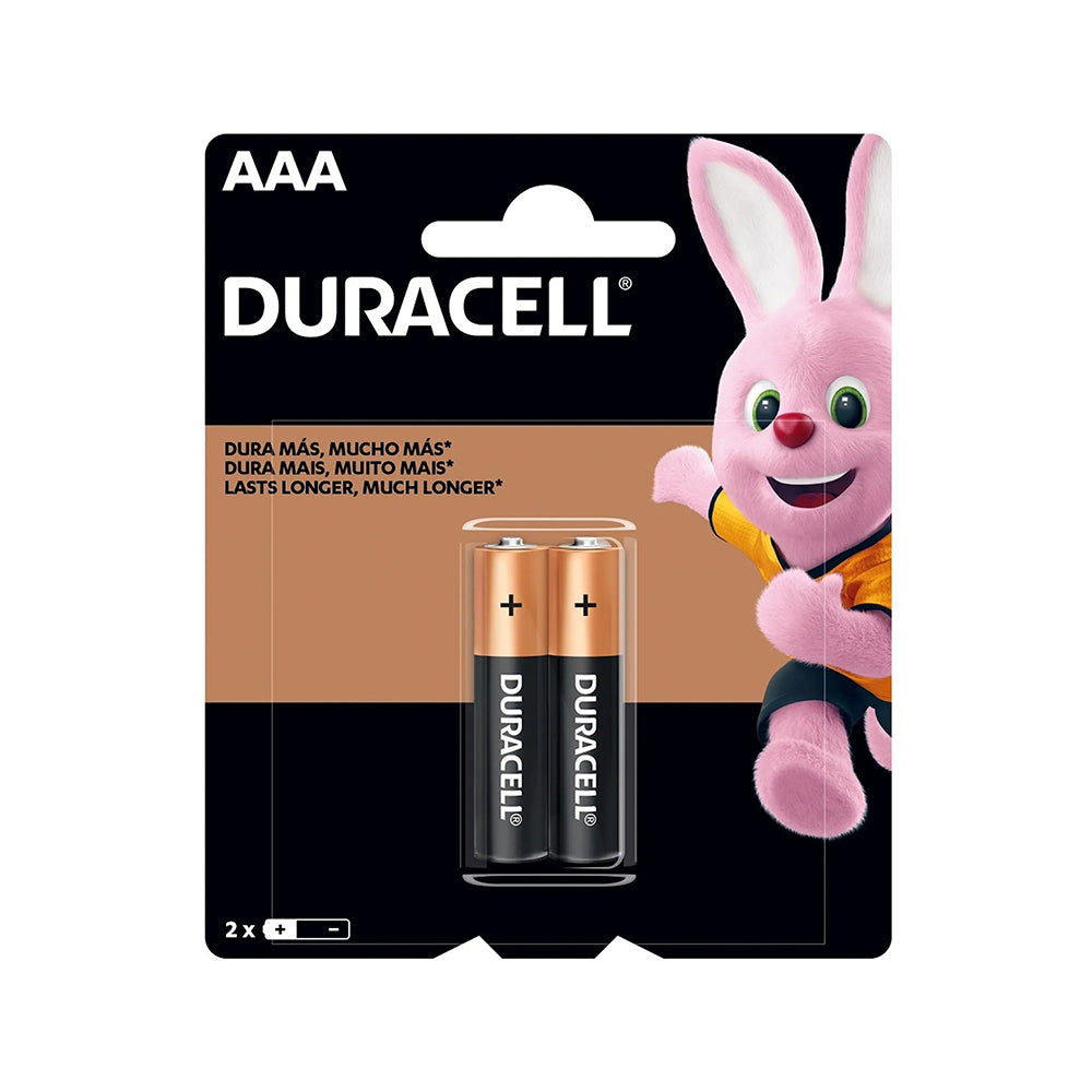 Pila Alcalina Duracell AAA, Blíster de 2 Unidades