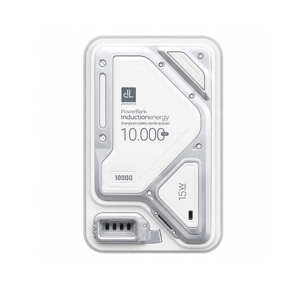 Power Bank Digilife IVPB0002WH 10.000 mAh Carga Inalámbrica 15W y Carga Rápida 22.5W