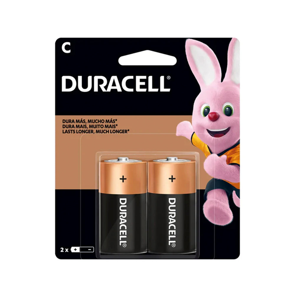 Pila Alcalina Duracell C, Blíster de 2 Unidades