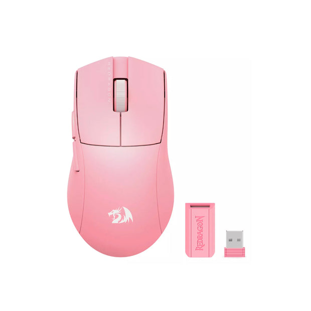 Mouse Gamer inalámbrico Redragon King Pro 1K M916, Color Rosado