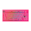 Teclado Mecánico Gamer Fantech MK921 Maxfit8 Rosie Pink 80% Inalámbrico Switch Brown (US)