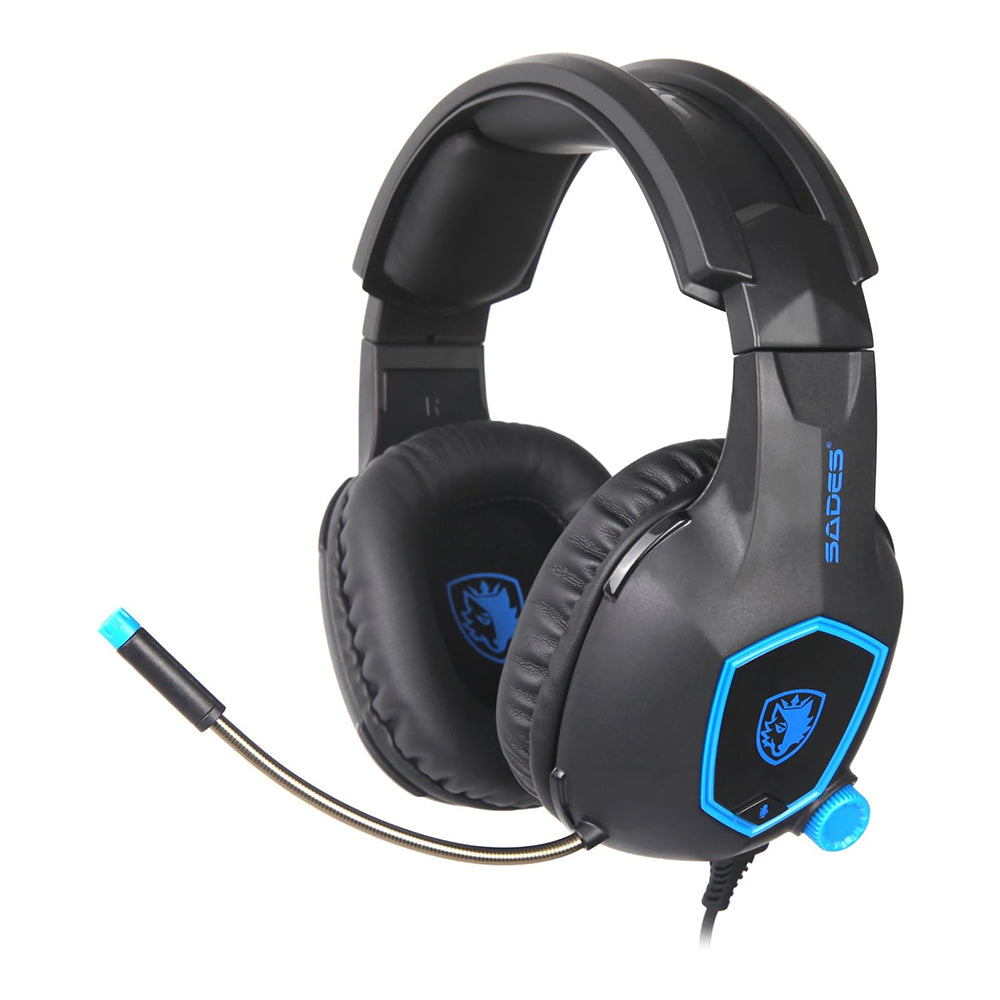 Audífono Gamer Sades SA-818 Color Negro, Jack 3.5mm, Multiplataforma