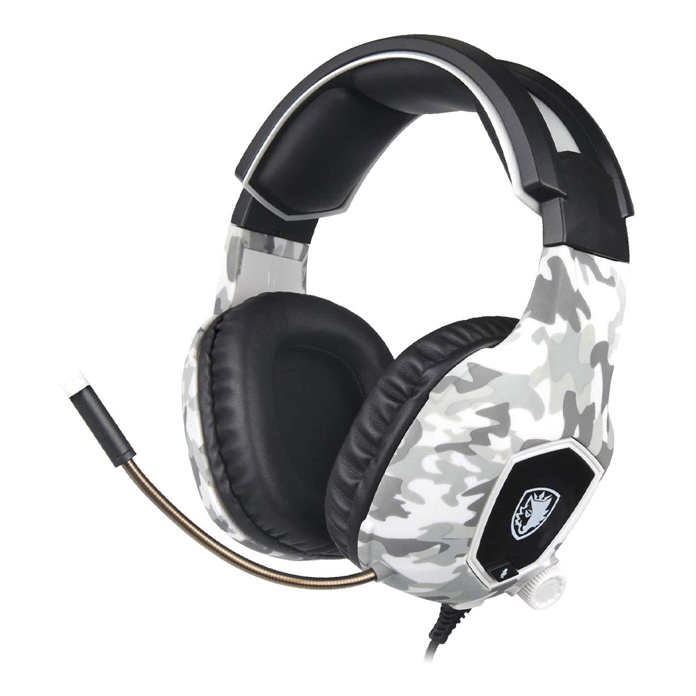 Audífono Gamer Sades SA-818 Camuflaje, Jack 3.5mm, Multiplataforma