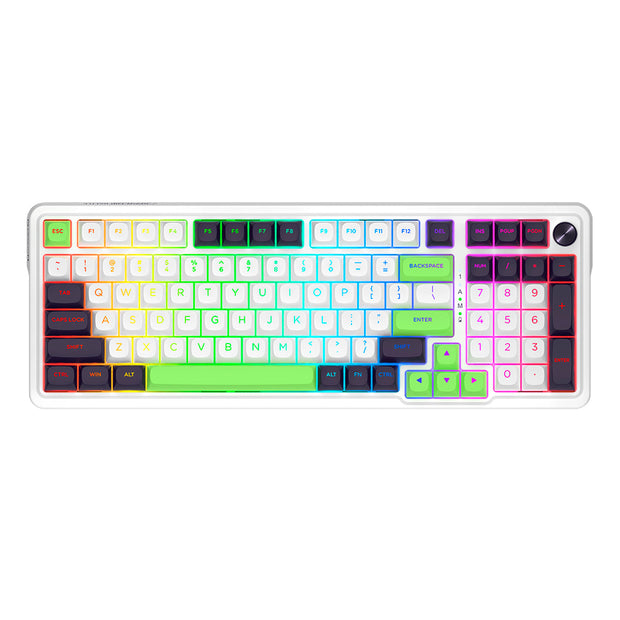 Teclado (EN) Gamer Redragon Eisa Max K686WGB, inalámbrico, Switch Verde