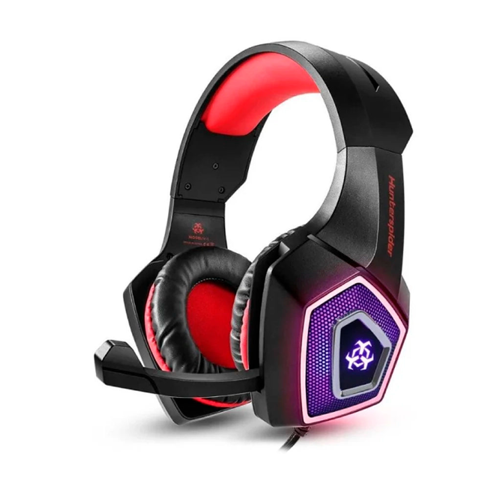 Audífono Gamer Hunterspider V1, Jack 3.5mm, Multiplataforma, Color Negro