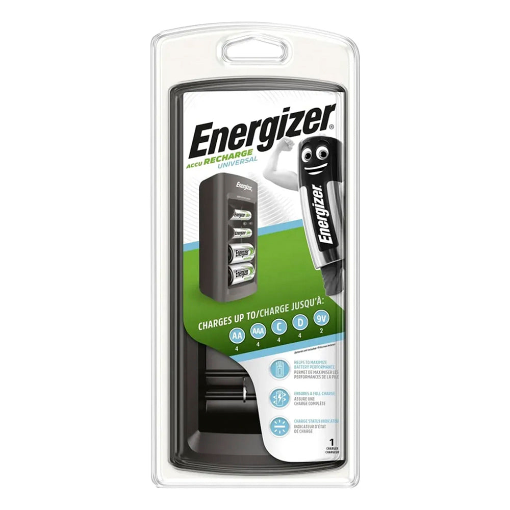 Cargador Universal de Pilas Energizer AA/AAA/C/D/9V