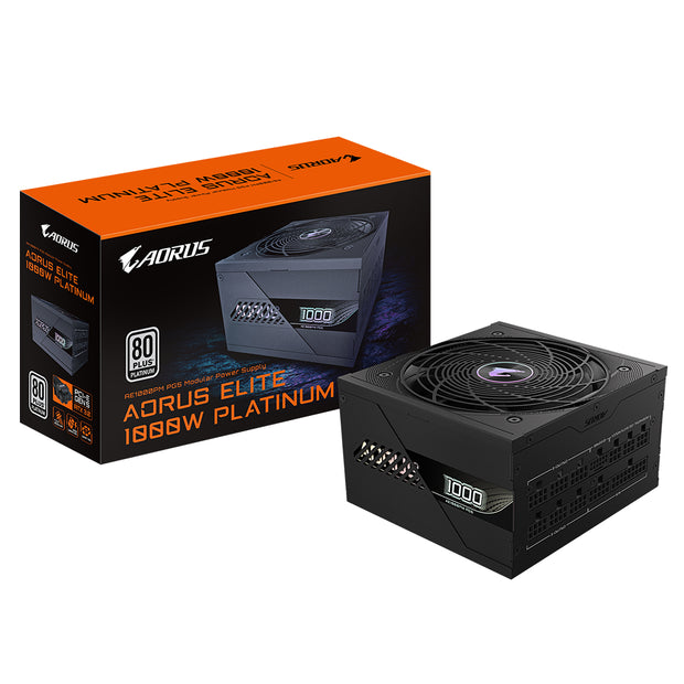 Fuente de Poder Gigabyte Aorus Elite P1000W 80+ Platinum, Modular, PCIe 5.0, Color Negro