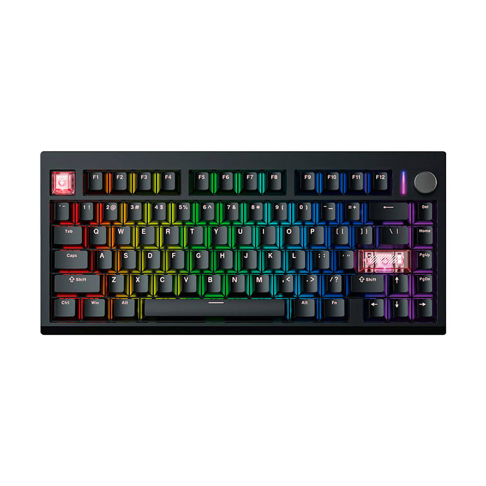 Teclado Mecánico Gamer Fantech MK921 Maxfit8 Black 80% Inalámbrico Switch White (US)