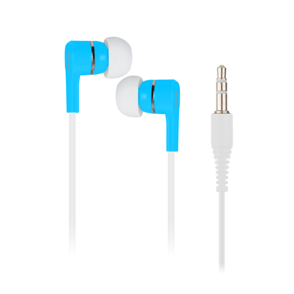 Audífono In-Ear Philco 90BLU, Jack 3.5mm, Color Azul