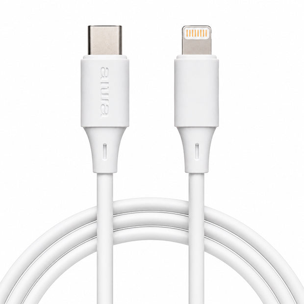 Cable USB-C A Lightning Aiwa AWC-S1CL4W, 1,2 Metros