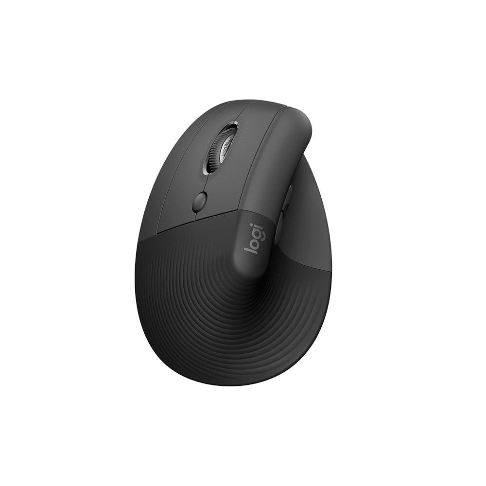 Mouse inalámbrico Ergonómico Logitech Vertical Lift Left (Para Zurdos), Color Grafito