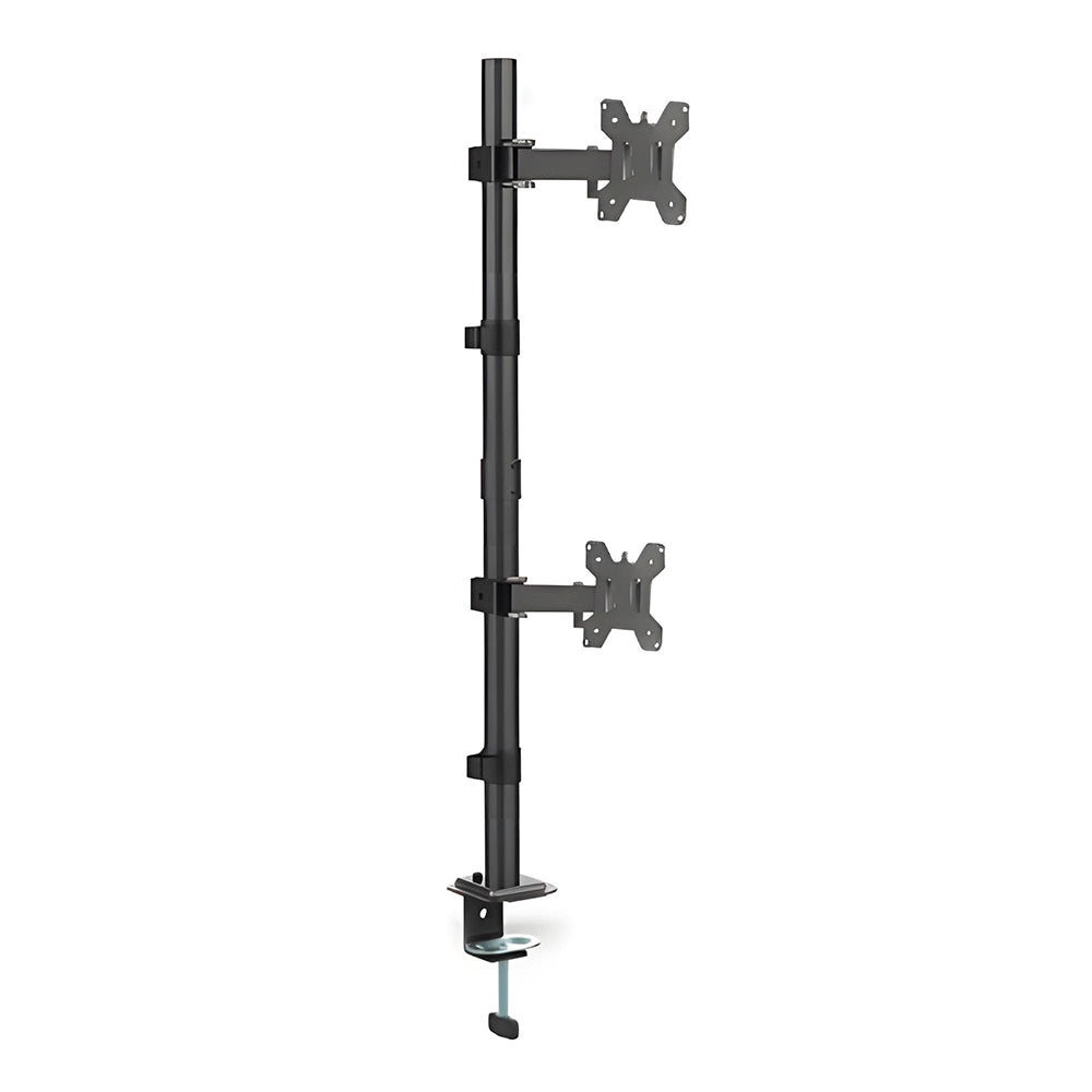 Soporte Para 2 Monitores de Manera Vertical Con Brazo Fijo 14" a 32", Exelink EXSFV2M