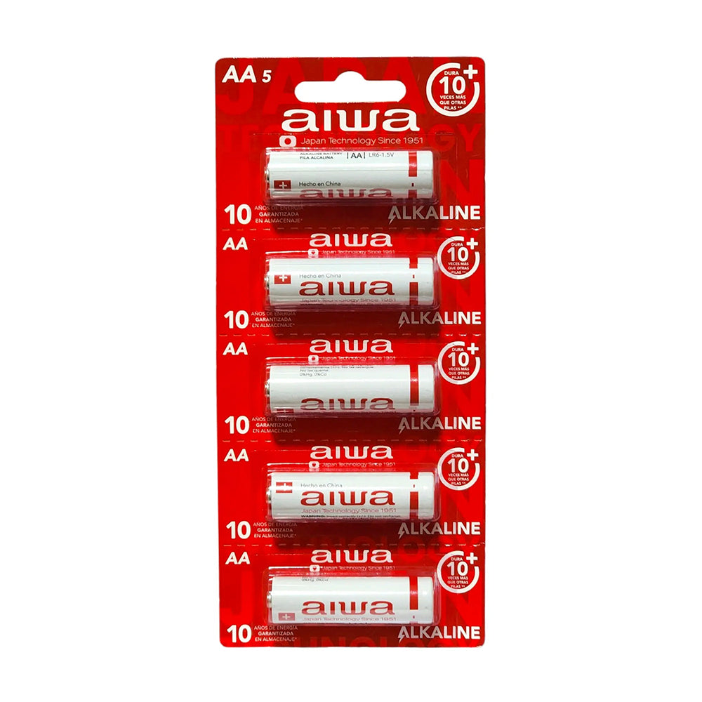 Pila Alcalina Aiwa AAA Tira de 5 Unidades