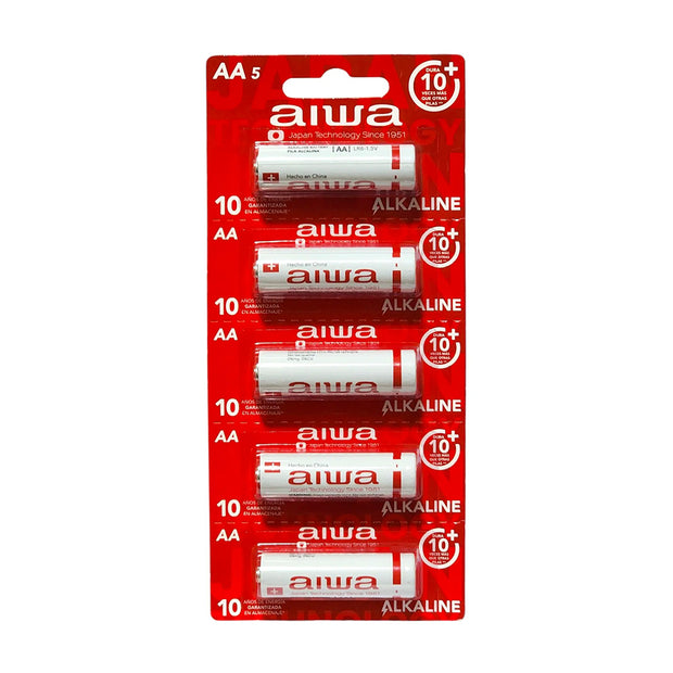 Pila Alcalina Aiwa AAA Tira de 5 Unidades