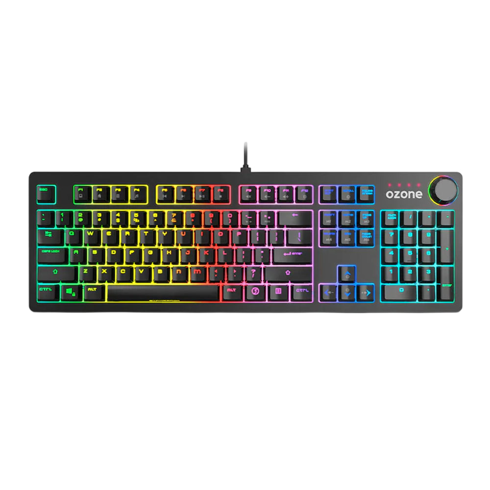 Teclado (ES) Gamer Ozone StrikeBack, RGB, Switch Rojo