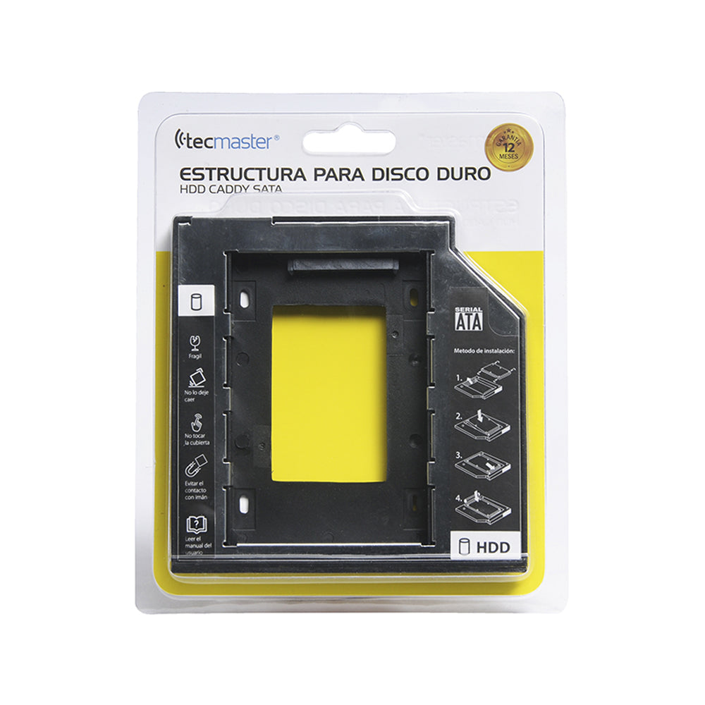 Tecmaster TM-600501 Adaptador 9,5mm HDD Caddy Sata