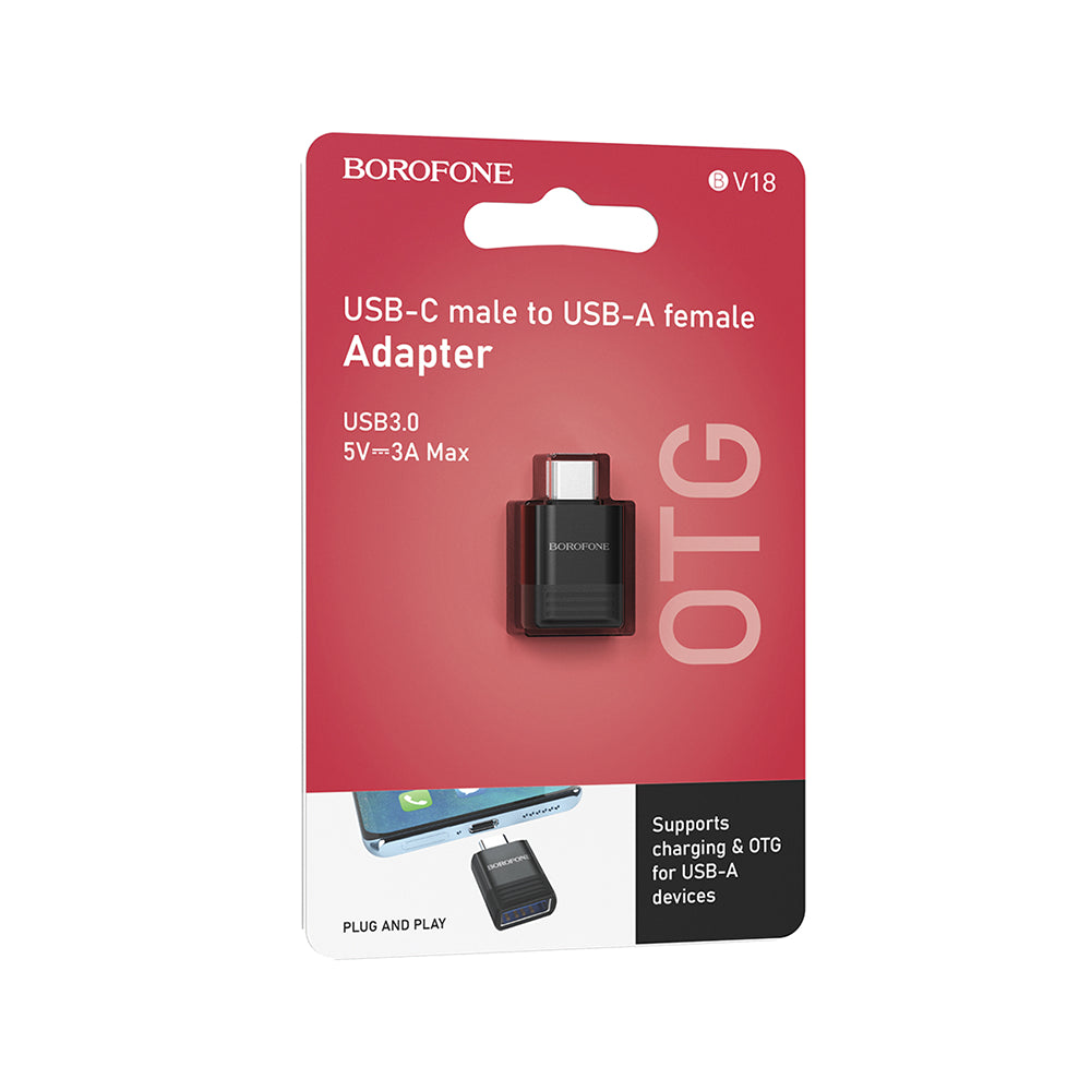 Adaptador OTG Borofone BV18 USB-C a USB-A