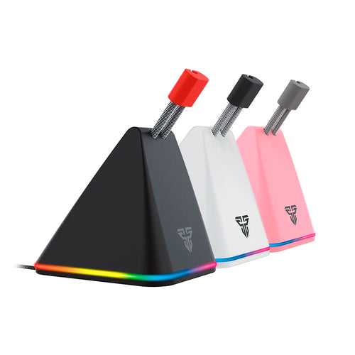 Soporte Para Cable de Mouse Bungee Fantech Prisma + MBR01 RGB, Color Rosado