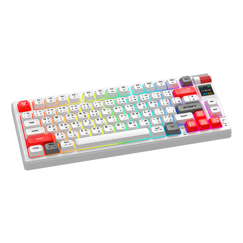 Teclado (EN) Gamer inalámbrico Fantech MK917 ATOM PRO79, Switch Rojo