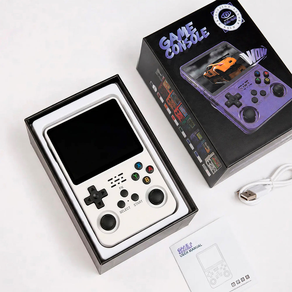 Consola de Juegos Retro R36S 64GB Color Blanco