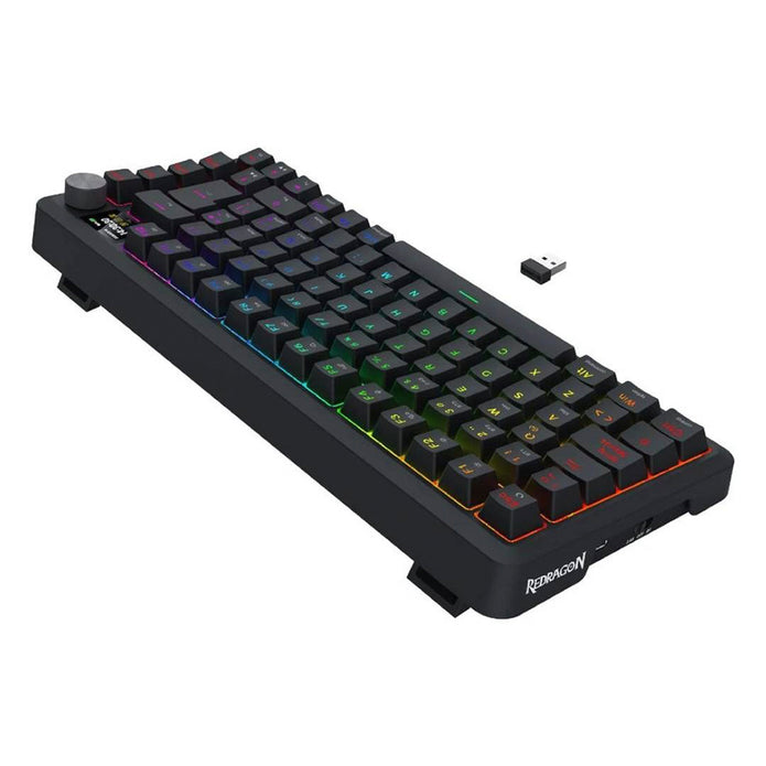 Teclado Mecánico Gamer inalámbrico Redragon UCAL LCD PRO Switch Yolk - Español