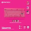 Teclado Mecánico Gamer Fantech MK921 Maxfit8 Rosie Pink 80% Inalámbrico Switch Brown (US)