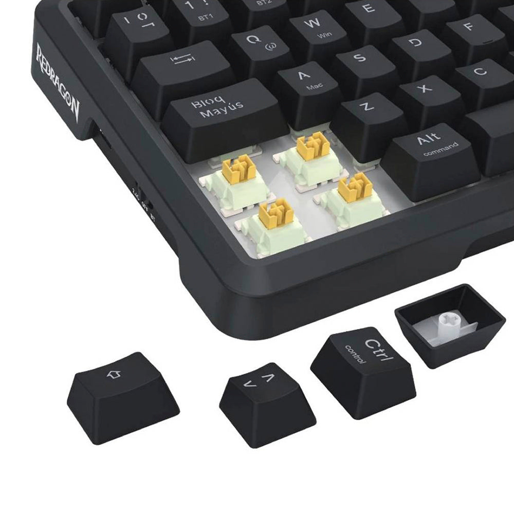 Teclado Mecánico Gamer inalámbrico Redragon UCAL LCD PRO Switch Yolk - Español